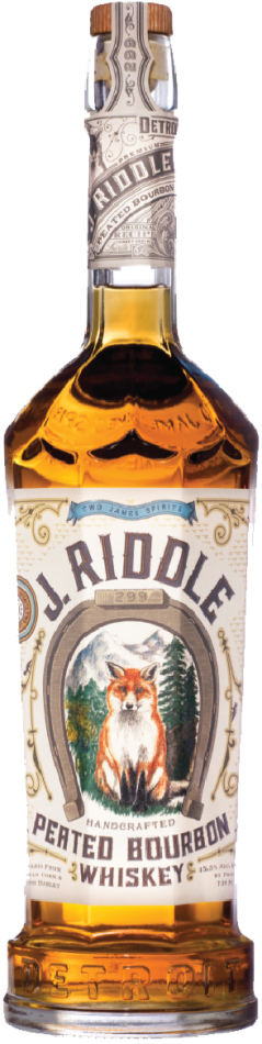 Two James Spirits J. Riddle 299 Peated Bourbon Detroit 750 ml