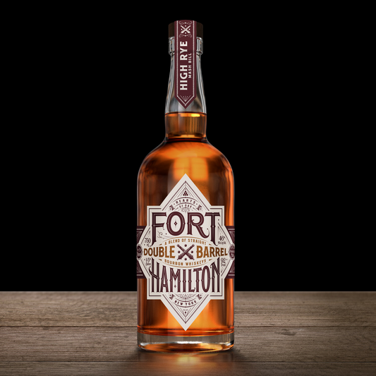 Fort Hamilton, 2 Years Old Double Barrel A Blend Of Straight Bourbon Whiskeys 750 ml