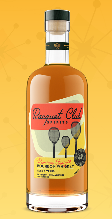 Racquet Club Spirits Premium Straight Bourbon Whiskey 4 year 750 ml