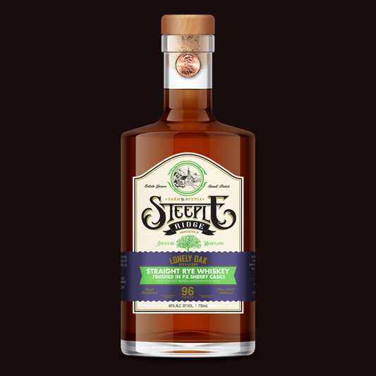 Lonely Oak Steeple Ridge Straight Rye Finished in PX Sherry Casks 750ml