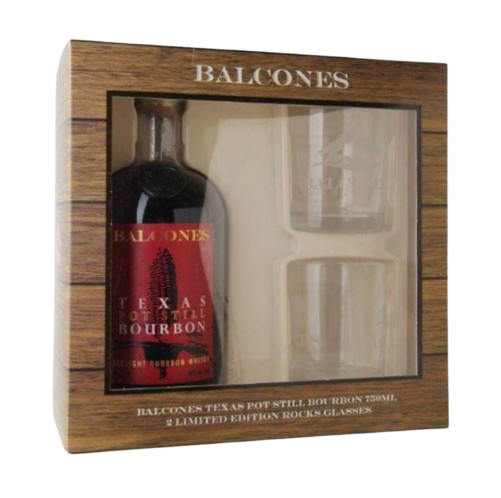 Balcones Texas Pot Still Bourbon Gift Set 750 ml