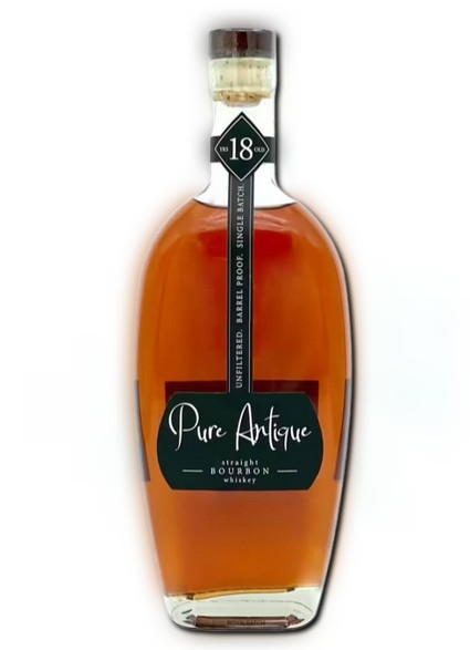 Pure Antique Straight Bourbon Whiskey Unfiltered Barrel Proof Single Batch 18 year 750 ml