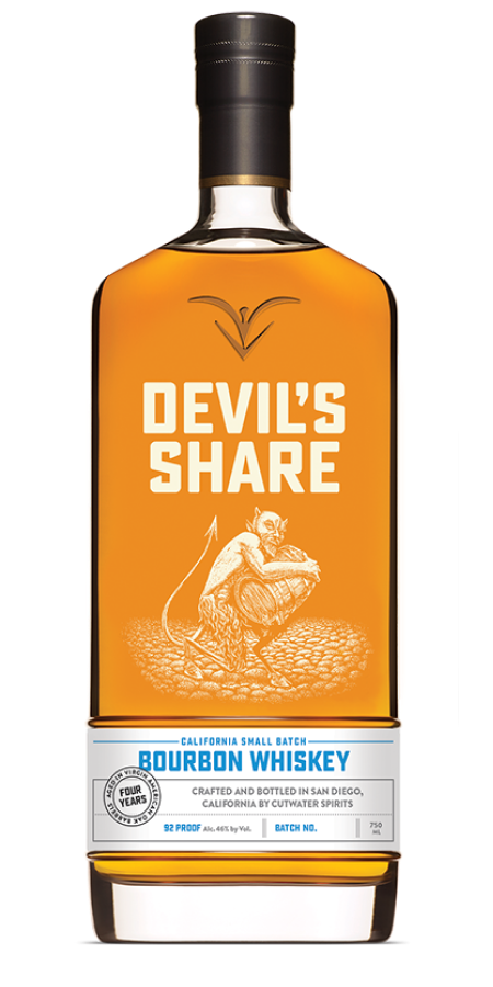 Cutwater Devils Share Bourbon Whiskey 750ml