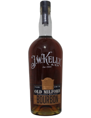 J.W Kelly and Co Old Milford Straight Bourbon Single Barrel Doubled Oaked 750 ml