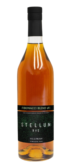 Stellum Fibonacci Blend #1  Cask Strength Blend Straight Rye 115.12 Proof 750 ml