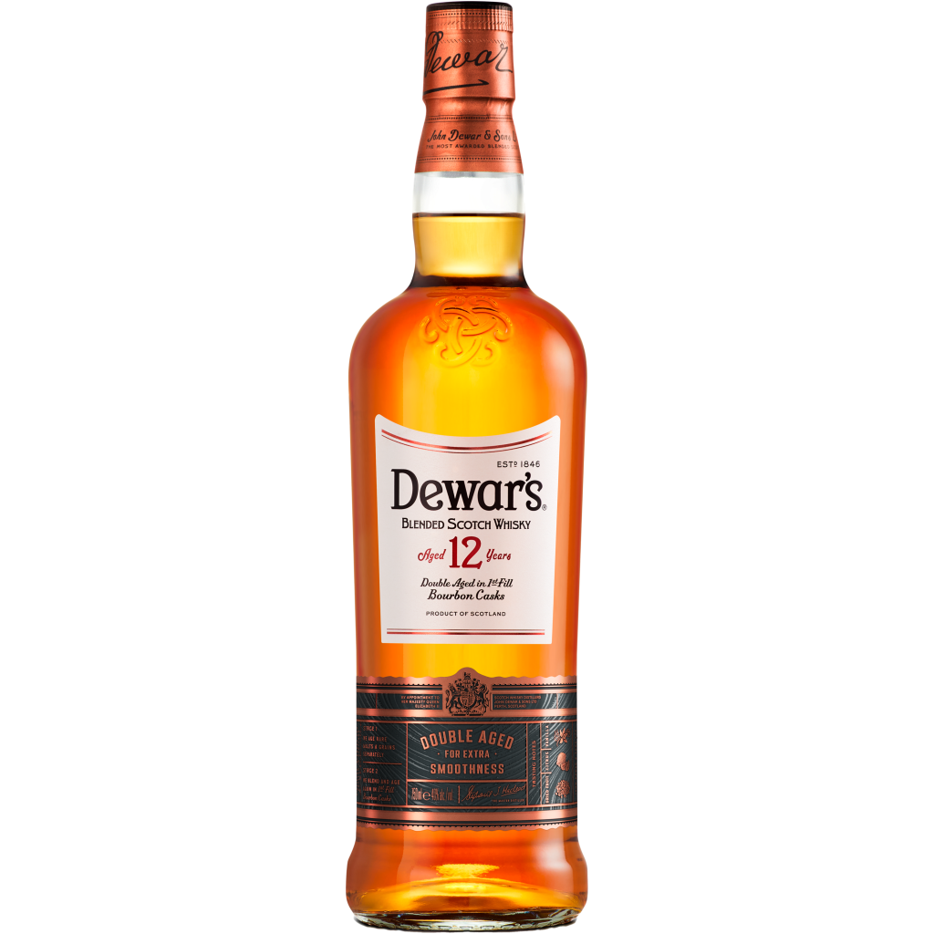 Dewars 12 year Scotch 750 ml